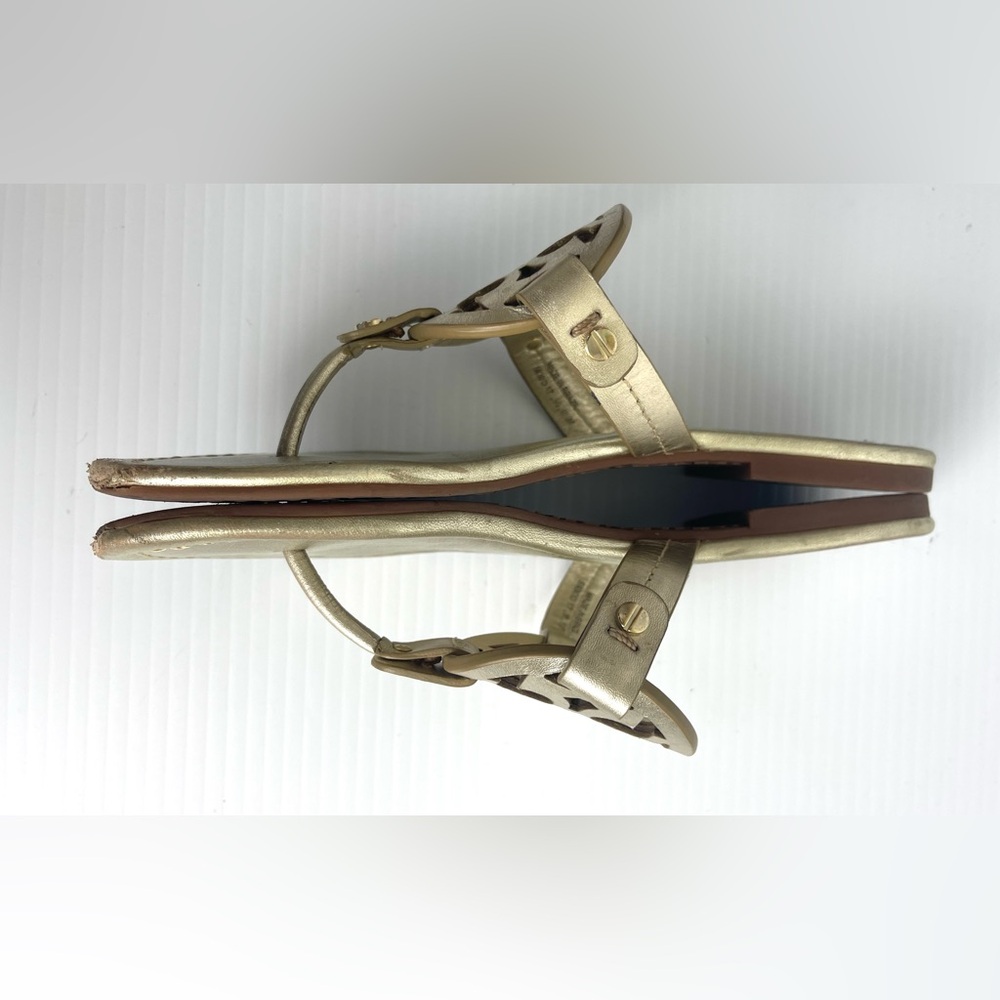 Tory Burch Miller Sandals Gold Women’s Size 6.5 - Picture 9 of 12